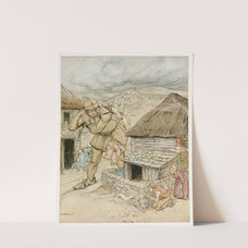 The giant Cormoran was the terror of all the country-side (1927) by Arthur Rackham