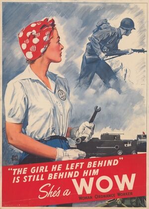 ‘The girl he left behind’ is still behind him–She’s a WOW (1943)