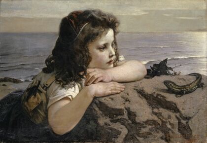 The Girl with the Lizard
