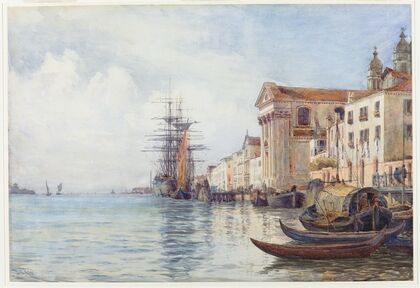 The Giudecca Canal with Shipping near the Chiesa dei Gesuati