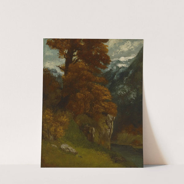 The Glen at Ornans (Bords du Doubs; Effet d’Automne) (1866) by Gustave Courbet