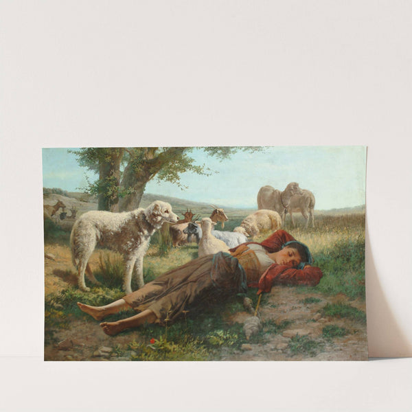 The Goatherder&#039;s Siesta by Carlo Ademollo