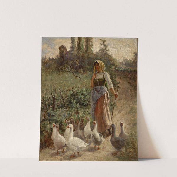 The Goose Girl, Picardy, France by Margaret A. Rudisill