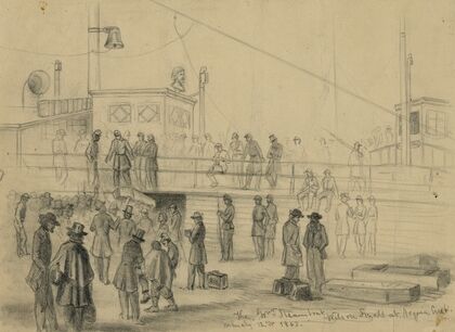 The gov’t. steamboat Wilson Small at Acquia Creek, Mar. 12, 1863