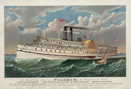 The grand new steamboat Pilgrim; the largest in the world (1883)