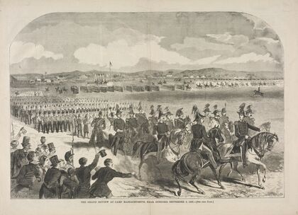 The Grand Review at Camp Massachusetts, near Concord, September 9, 1859 (1859)