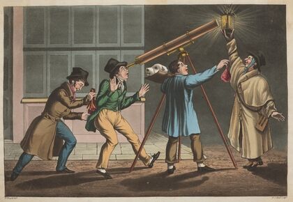 Practical astronomy. Come-it by candlelight or plan-it airy-motions (1836)