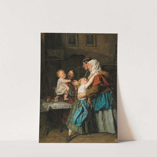 The Grandparents’ Visit (1863) by Ferdinand Georg Waldmüller