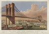 The great East River suspension bridge; connecting the cities of New York & Brooklyn From New York looking south-east. (1877)