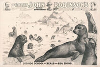 The great John Robinson’s 4 ring circus…$10,000 school of seals and sea lions (1900)