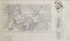 The Great Kalevala; Rune singers. A sketch of the others hands and face. (1925)