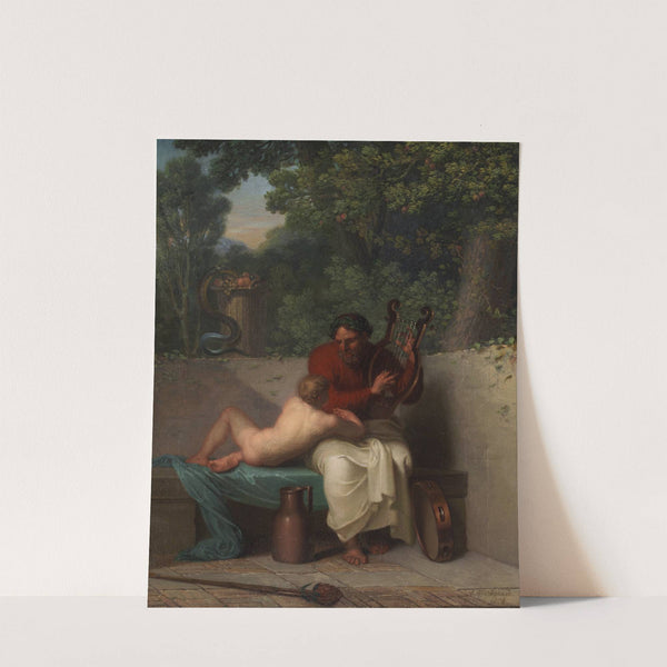 The Greek Poet Anacreon and Bathyll (1808) by Nicolai Abildgaard