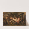 The Greeks and the Trojans Fighting Over the Body of Patroclus by Antoine Joseph Wiertz