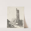 The Greyfriars Tower, Lynn, as it appeared 1801 by Robert Dixon