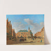 The Grote Markt in Haarlem with the Town Hall by Gerrit Adriaensz. Berckheyde