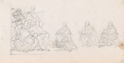 The Group of Artists and the Seated Cornelis Huysmans