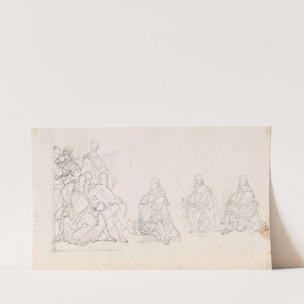 The Group of Artists and the Seated Cornelis Huysmans by Nicaise De Keyser