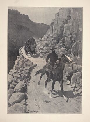 The guard of the bullion coach (1900)
