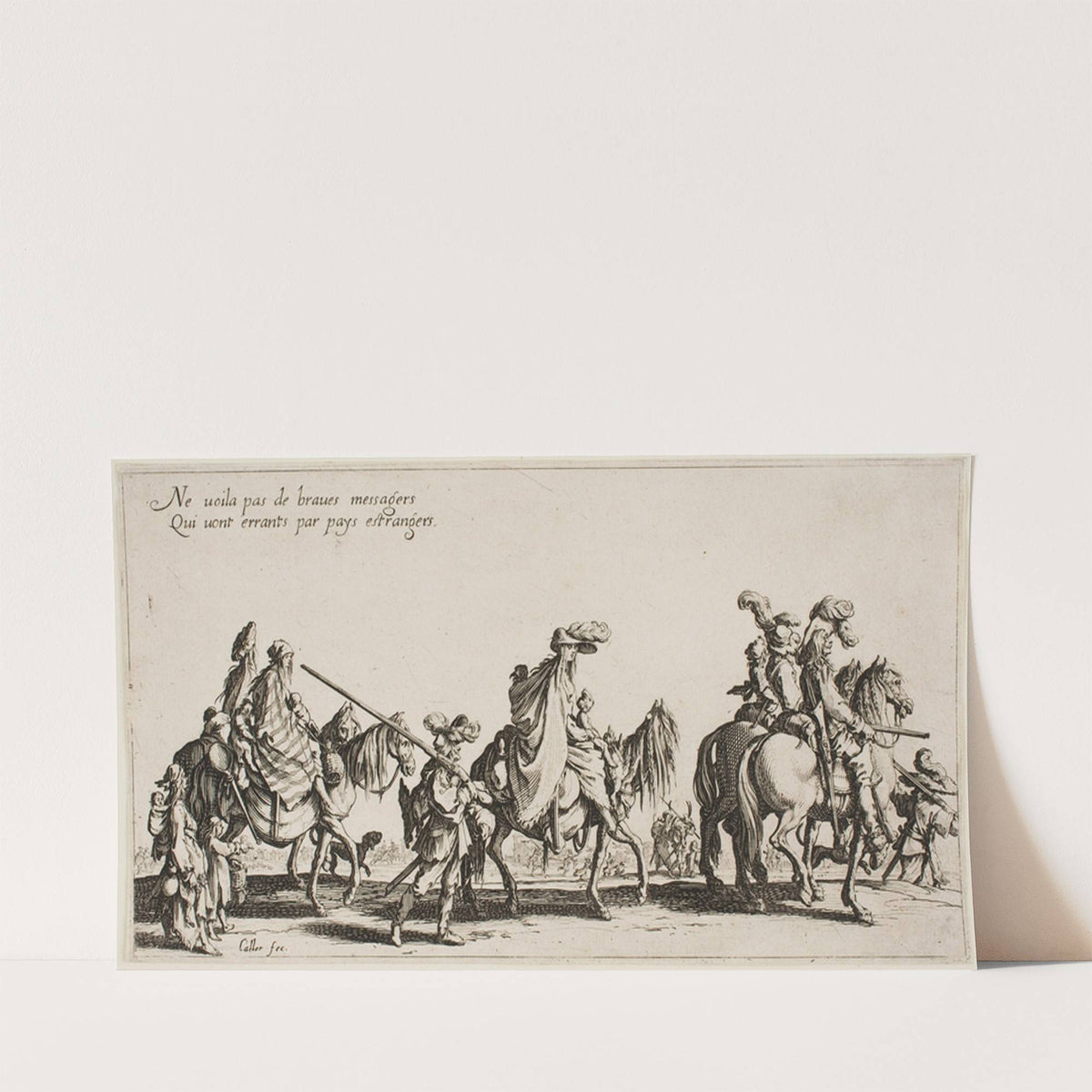 The Gypsies’ Traveling; Vanguard (1621) by Jacques Callot