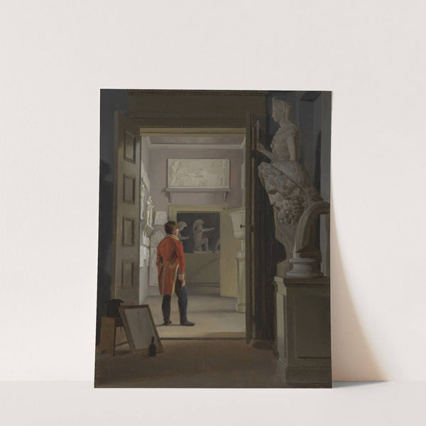 The Hall of Antiquities at Charlottenborg Palace, Copenhagen by Adam August Müller