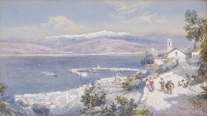 The Harbour of Messina with the Shore of Calabria in the Distance — size preview