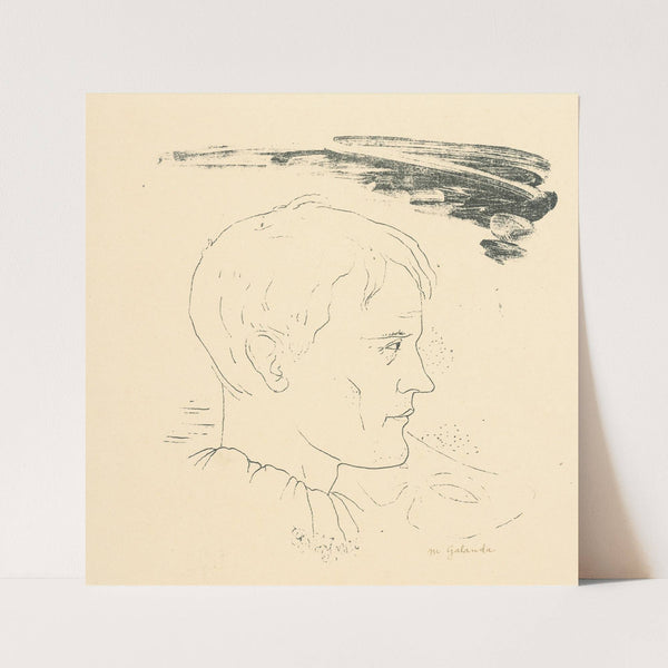 The head of a Young Man (1926) by Mikuláš Galanda