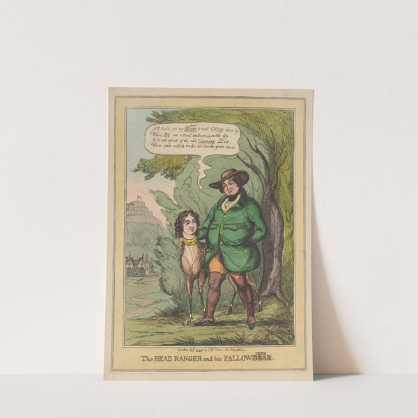 The Head Ranger and his fallow dear [changed from deer] (1829) by Thomas Howell Jones