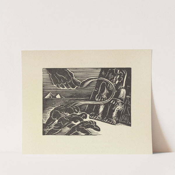 The Hebrew people live in Egypt, The Egypt people make them slaves (1946) by Letterio Calapai