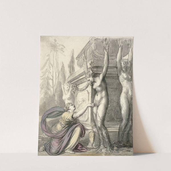 The Heliads at the grave of Phaeton (Ovid, Metamorphoses, II, 340-366) by Richard Cosway