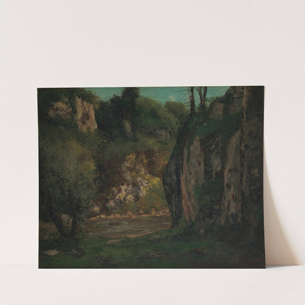 The Hidden Brook (ca. 1873–77) by Gustave Courbet