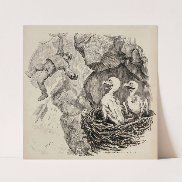 The high life. Come right in, Mr. Birdman. Father will be back in a minute (1911) by William Henry Walker