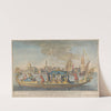 The highly ornamented first gondola of Ambassador Giovanni Battista Colloreado entering Venice (1720–30) by Giovanni Antonio Faldoni