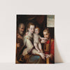 The Holy Family and St. Stephen by Luca Longhi