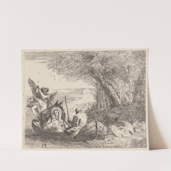 The Holy Family Being Ferried across the River (1750–1753) by Giovanni Domenico Tiepolo