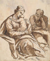 The Holy Family (recto); Study of a Leg (verso)