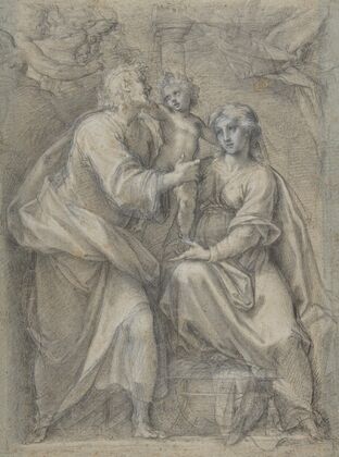 The Holy Family with Angels