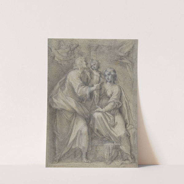 The Holy Family with Angels (1603–5) by Cristoforo Roncalli