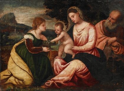 The Holy Family with Saint Dorothea — size preview