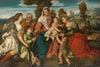 The Holy Family With Saint Dorothy And The Infant John The Baptist, And Tobias With An Angel