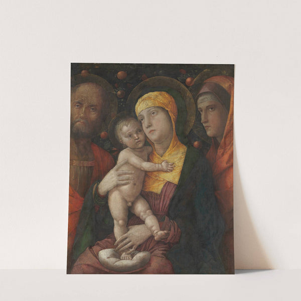 The Holy Family with Saint Mary Magdalen (ca. 1495–1500) by Andrea Mantegna