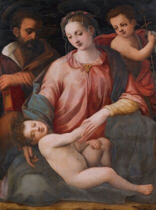 The Holy Family With The Infant Saint John The Baptist