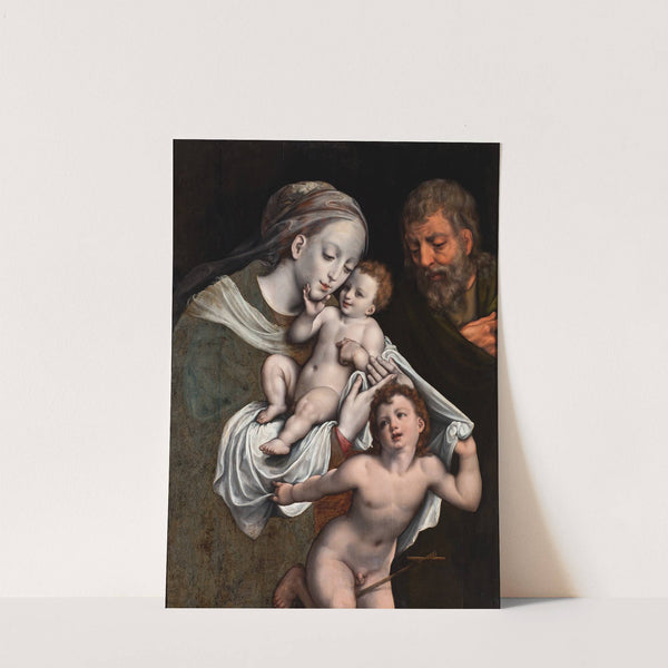 The Holy Family with the Infant St John by Cornelis van Cleve