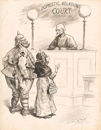 The honeymoon is over ; he gave me a black eye at Carnegie Hall (1917)