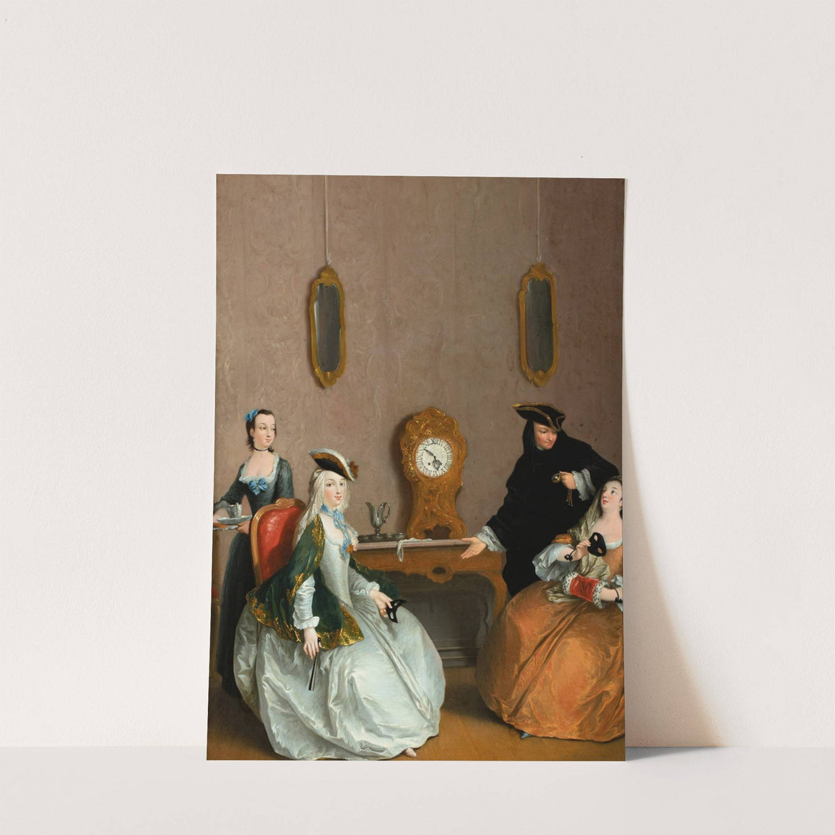 The hour of the masked ball (1780) by Charles-Joseph Flipart