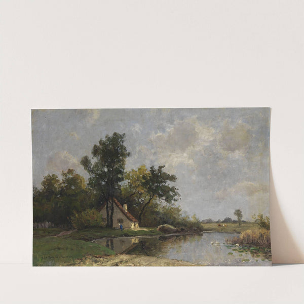 The house at the lake by Otto Gampert