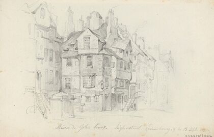 The House of John Knox in Edinburgh (1835)