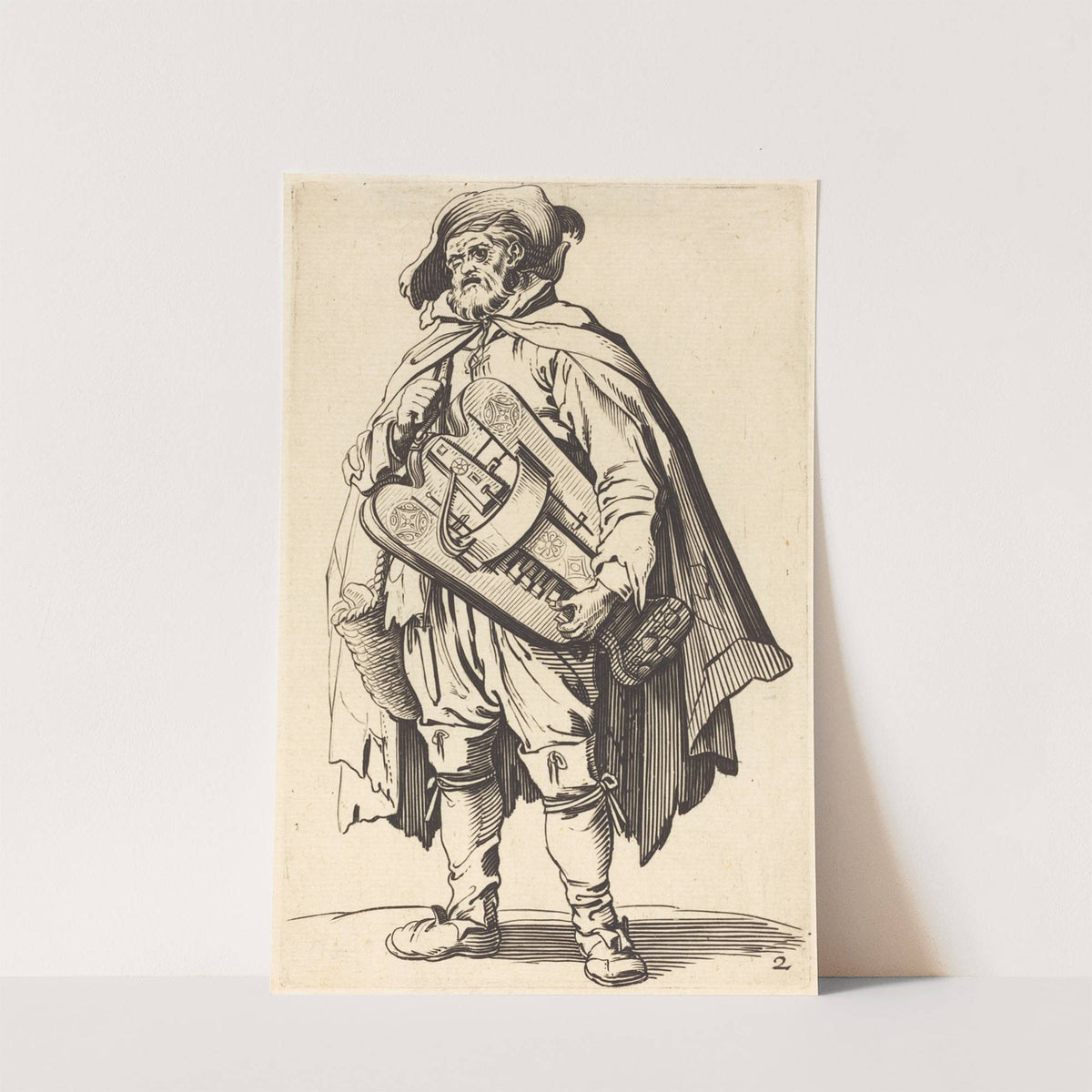 The Hurdy-Gurdy Player by After Jacques Callot