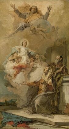 The Immaculate Conception (Joachim en Anna receiving the Virgin Mary from God the Father)