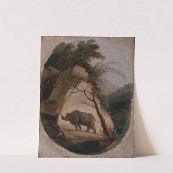 The Indian Rhinoceros (ca. 1790) by Thomas Daniell