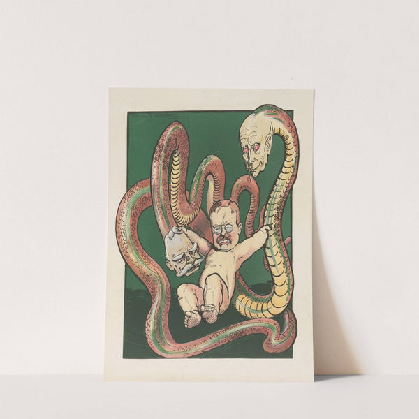 The infant Hercules and the Standard Oil serpents (1906) by Frank Arthur Nankivell